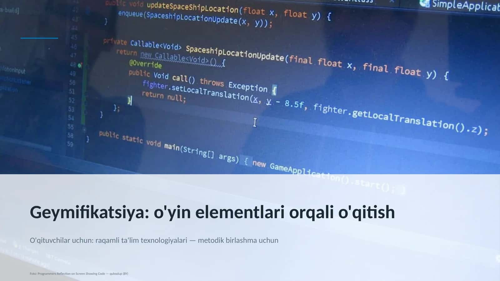 Geymifikatsiya: o'yin elementlari orqali o'qitish