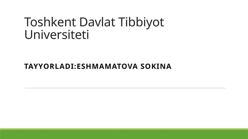 ovqatdan zaharlanish