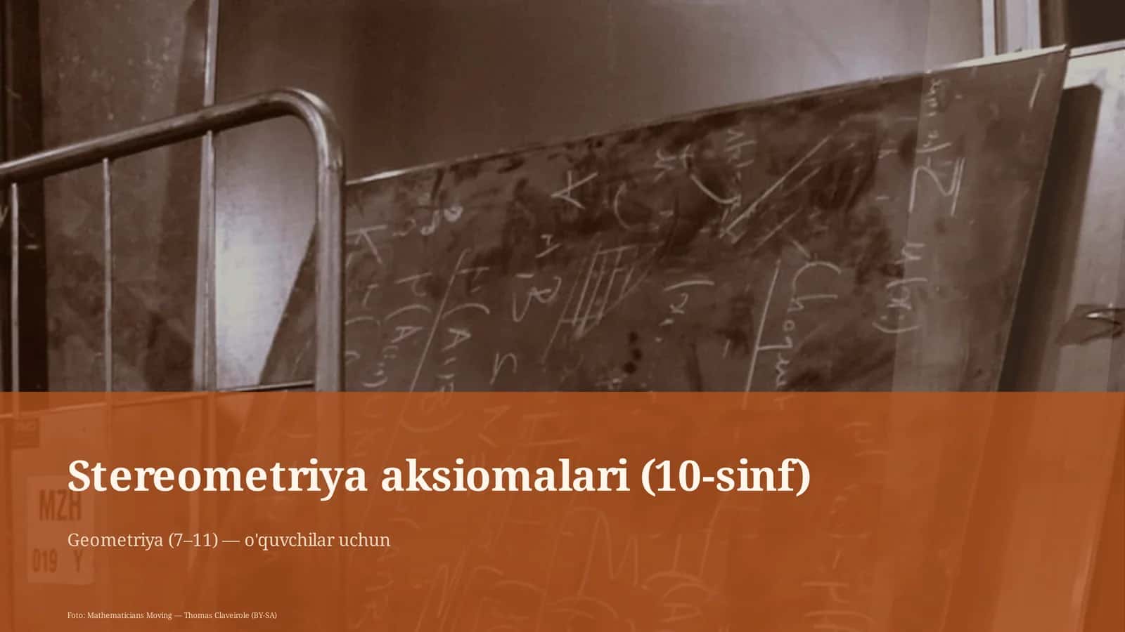 Stereometriya aksiomalari (10-sinf)