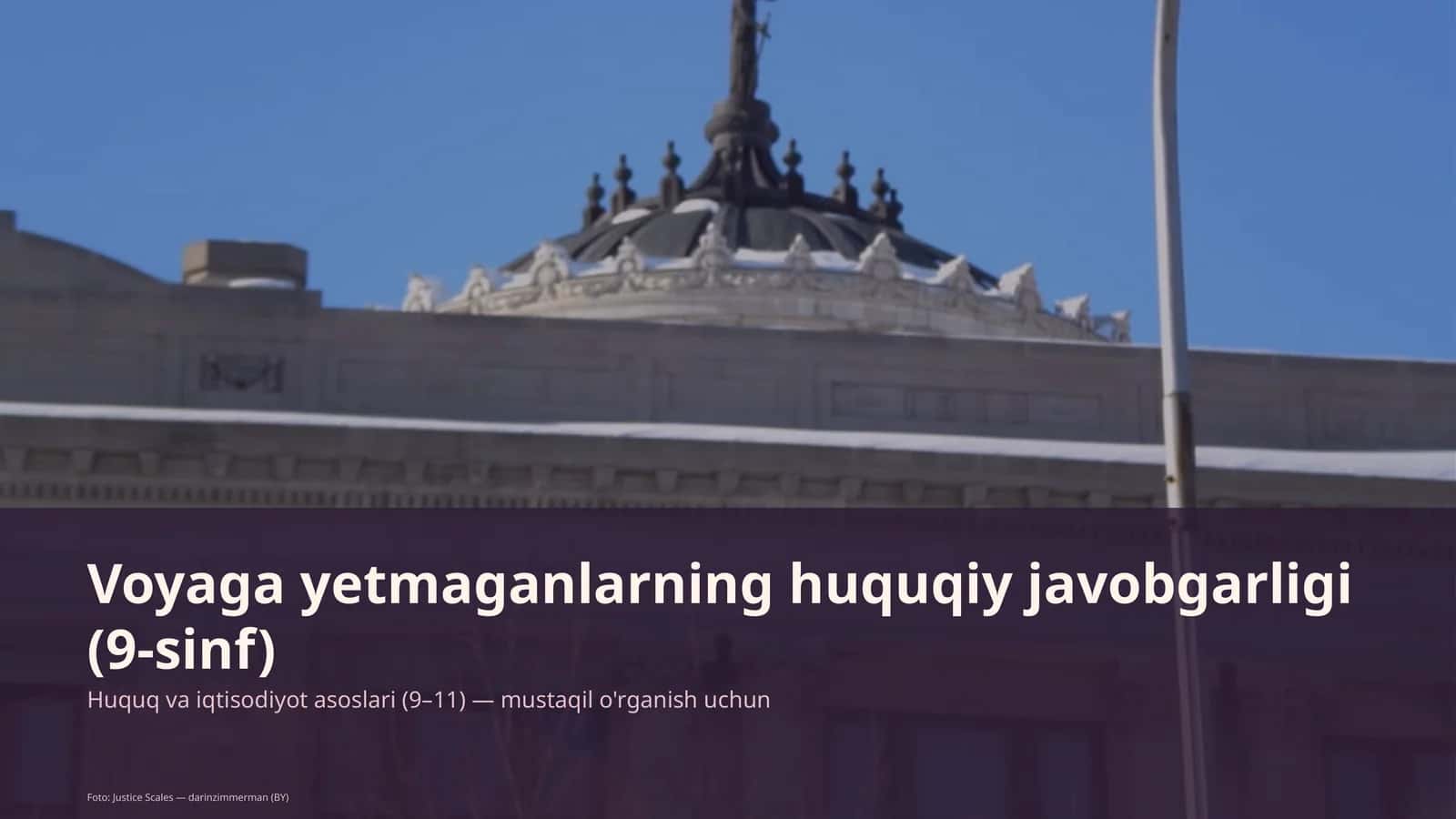 Huquq va iqtisodiyot asoslari (9–11)