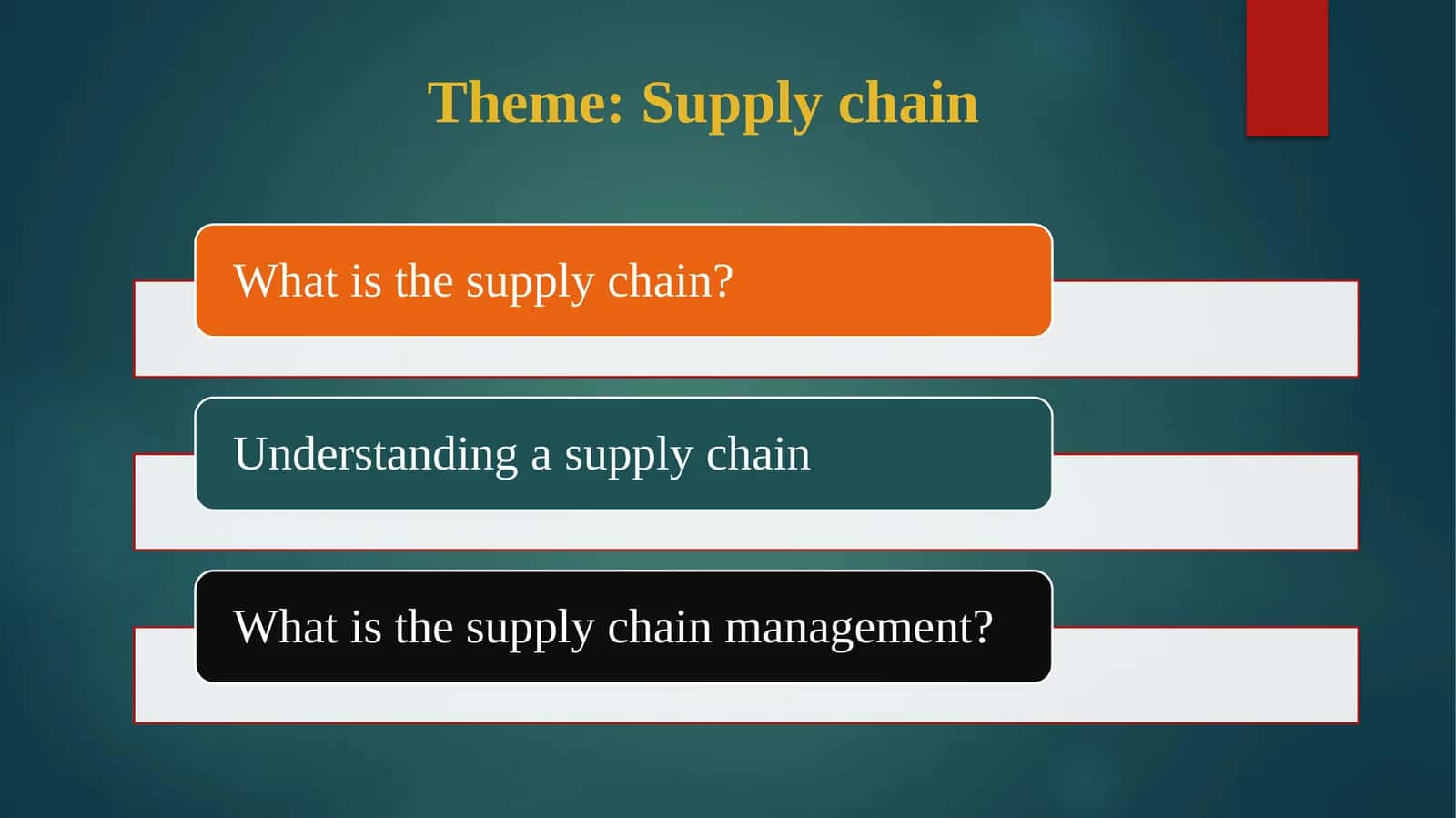 Supply chain