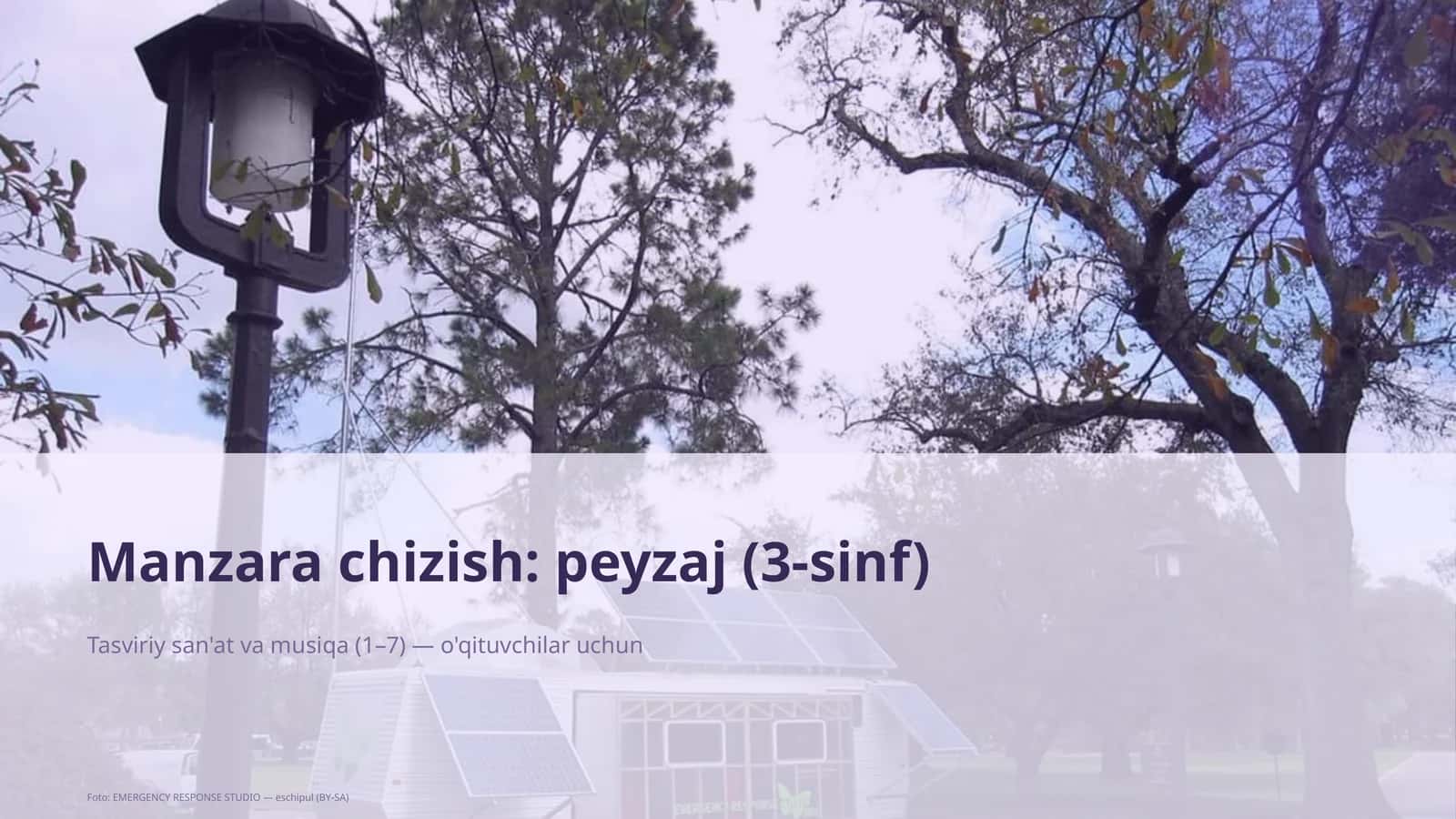 Manzara chizish: peyzaj