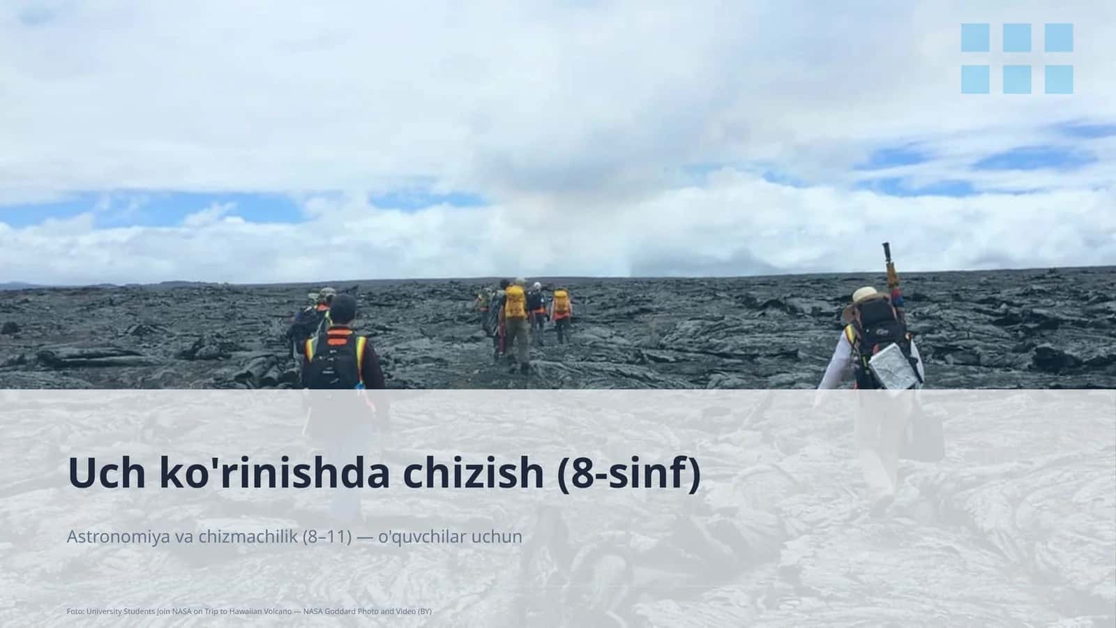 Uch ko'rinishda chizish (8-sinf)