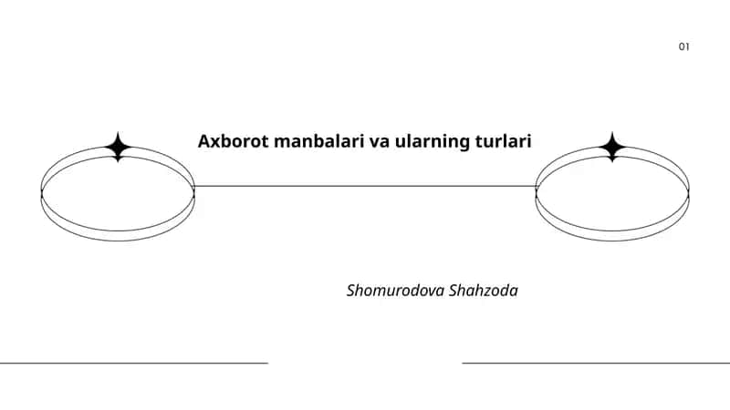 Axborot manbalari va ularning turlari