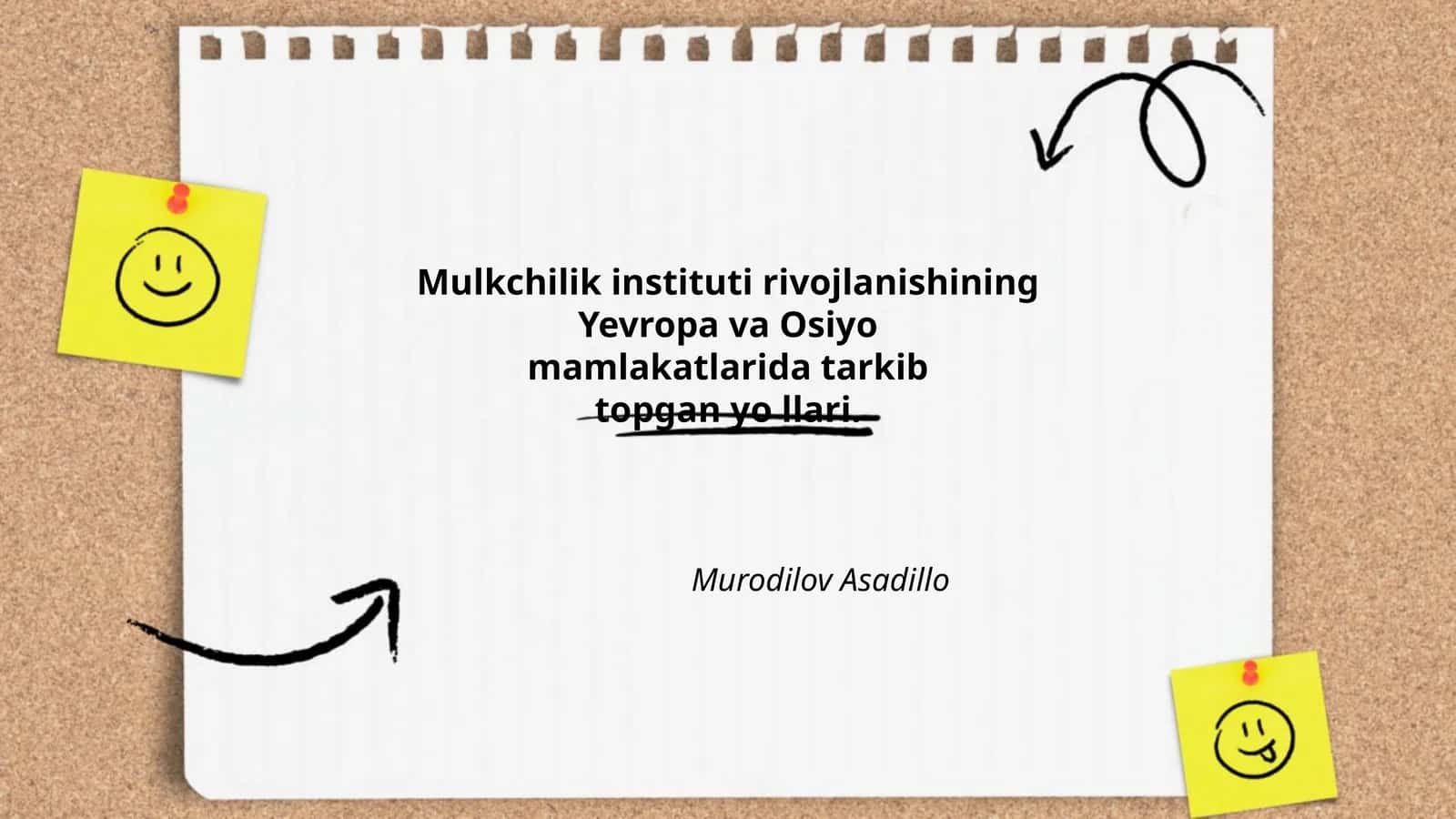 Mulkchilik instituti rivojlanishining Yevropa va Osiyo mamlakatlarida tarkib topgan yo llari