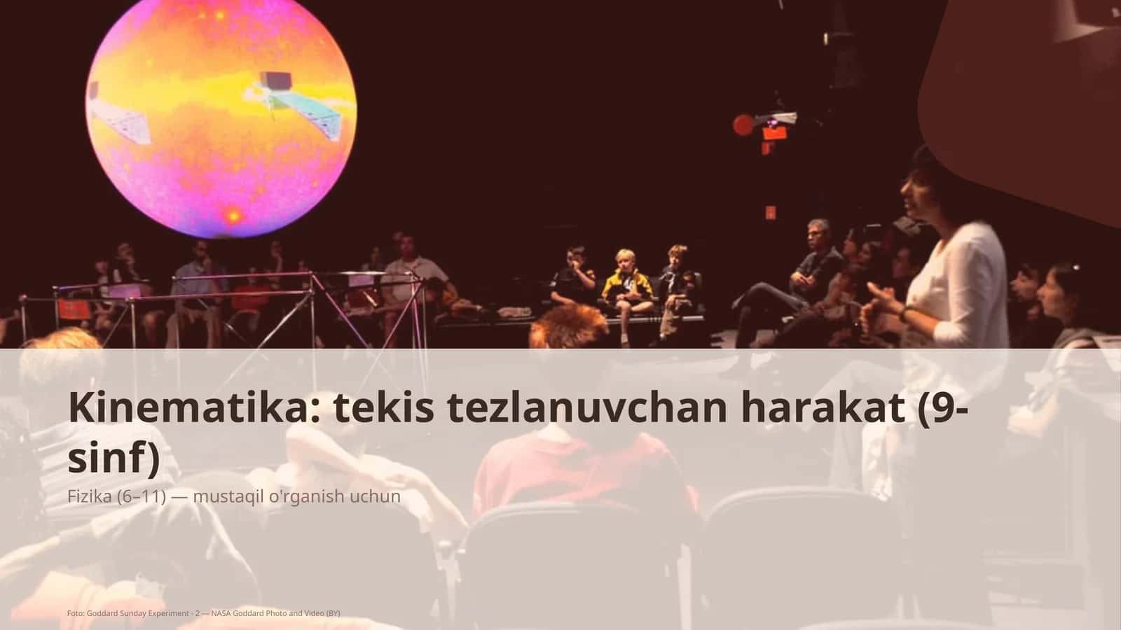 Kinematika: tekis tezlanuvchan harakat (9-sinf)