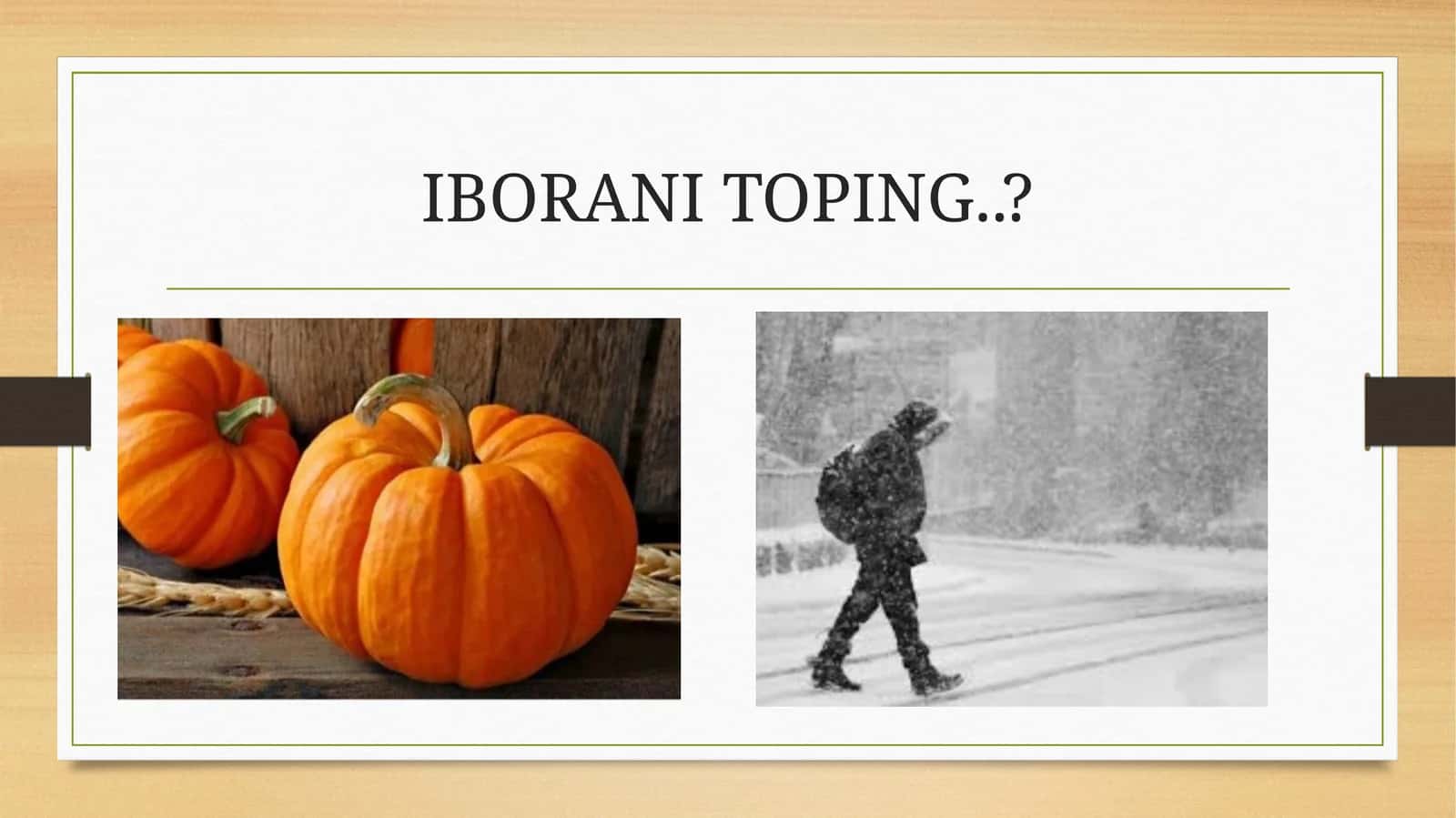 IBORANI TOPING..