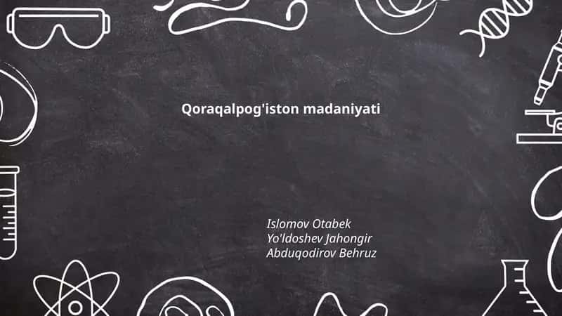 Qoraqalpog'iston madaniyati