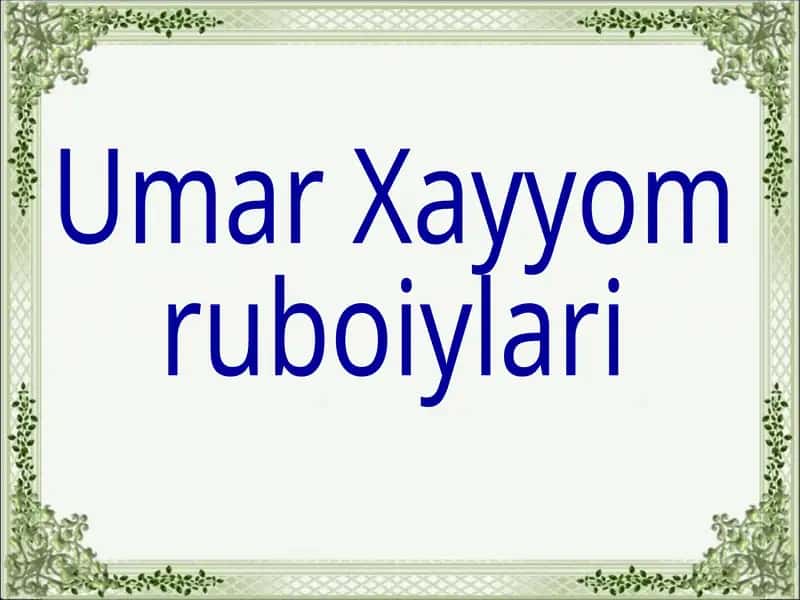 UmarXayyom