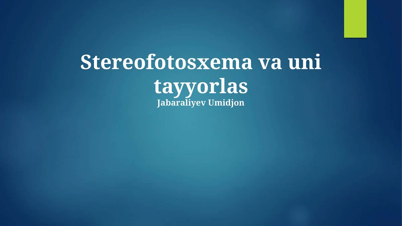 Stereofotogrammetriya
