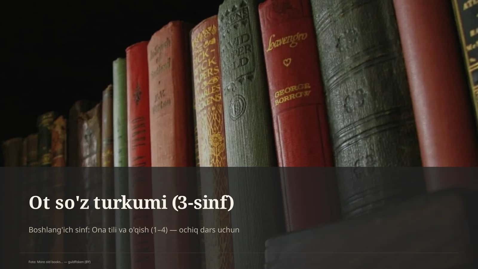 Ot so'z turkumi (3-sinf)