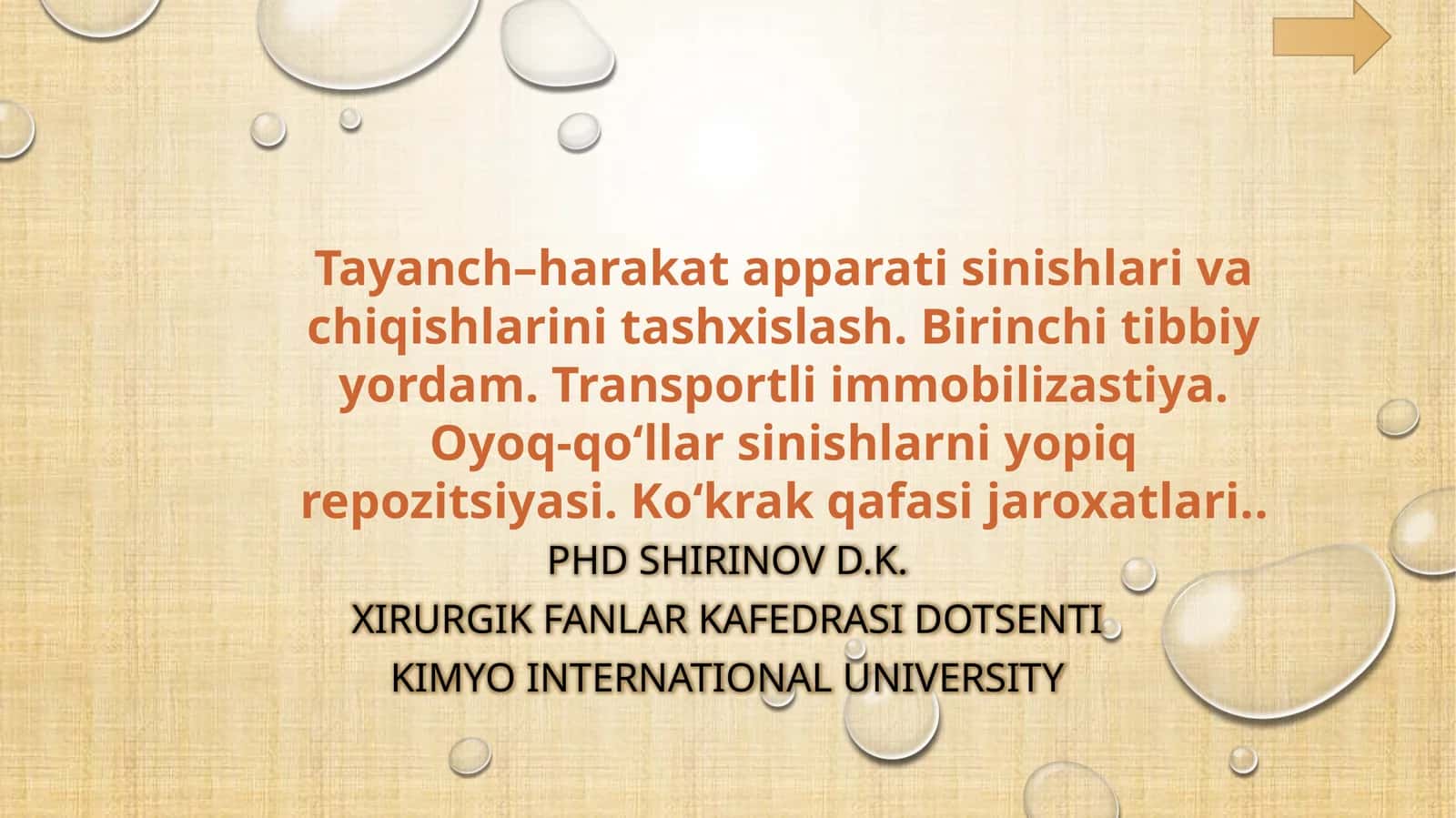 SUYAK TUZILISHI
