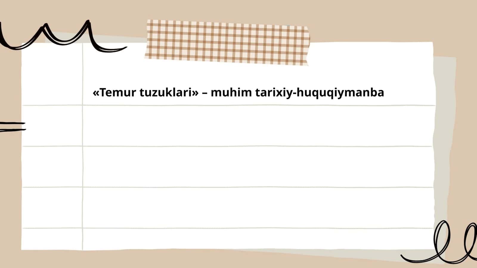 Temur tuzuklari