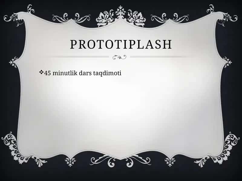 Prototiplash