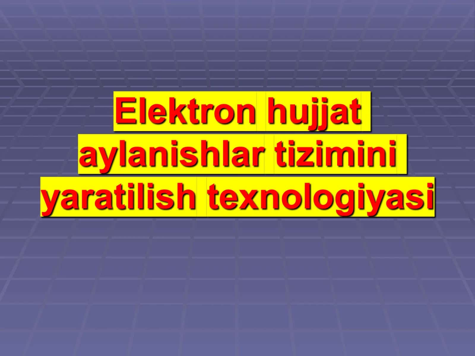Elektron hujjat aylanishalar tizimi