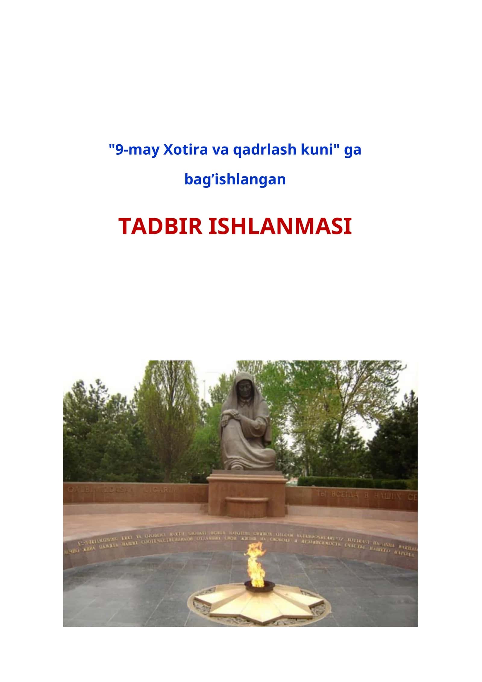 Xotira va qadrlash kuni