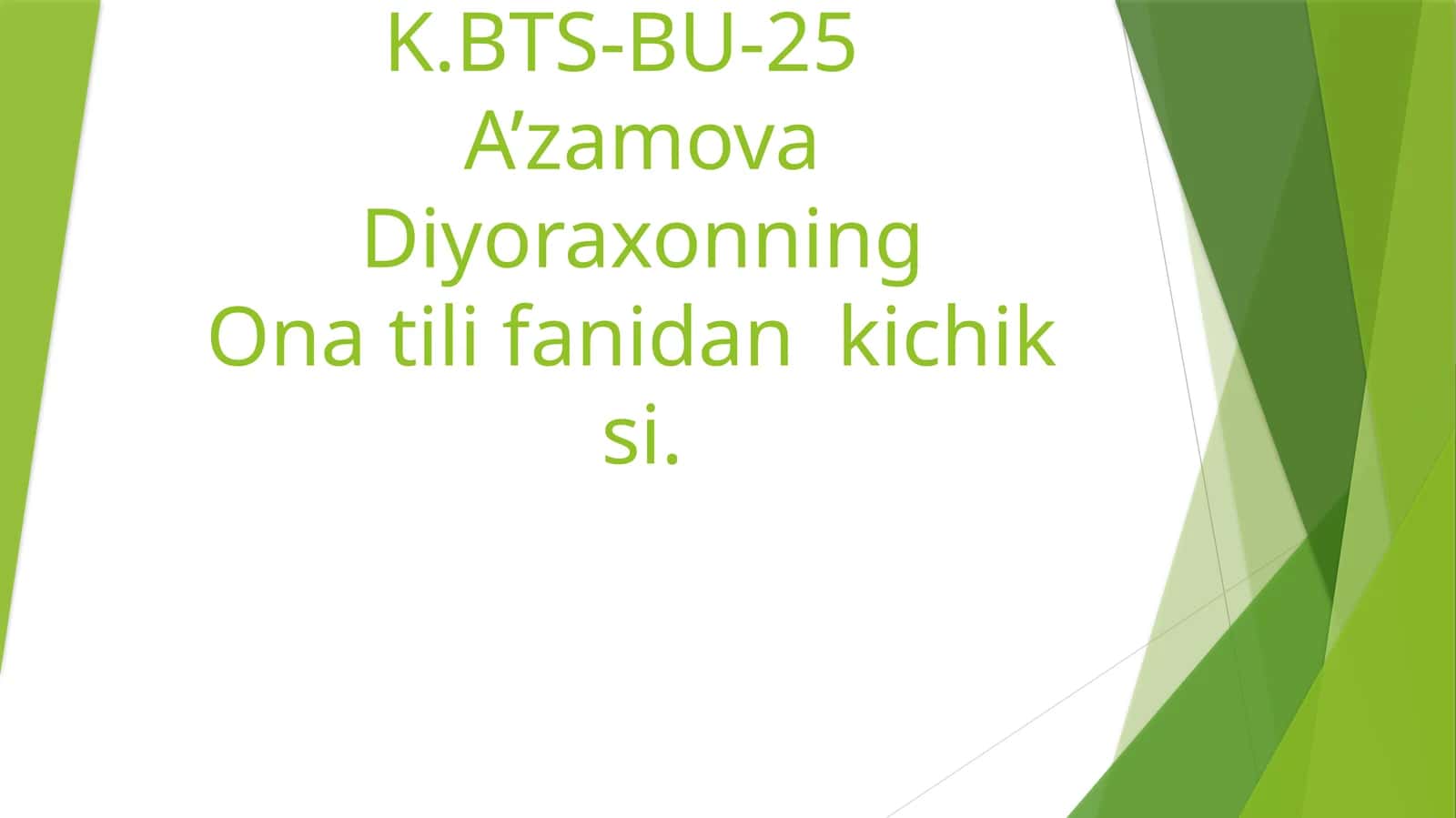 OTLARNING TUZILISHIGA KO’RA TURLARI