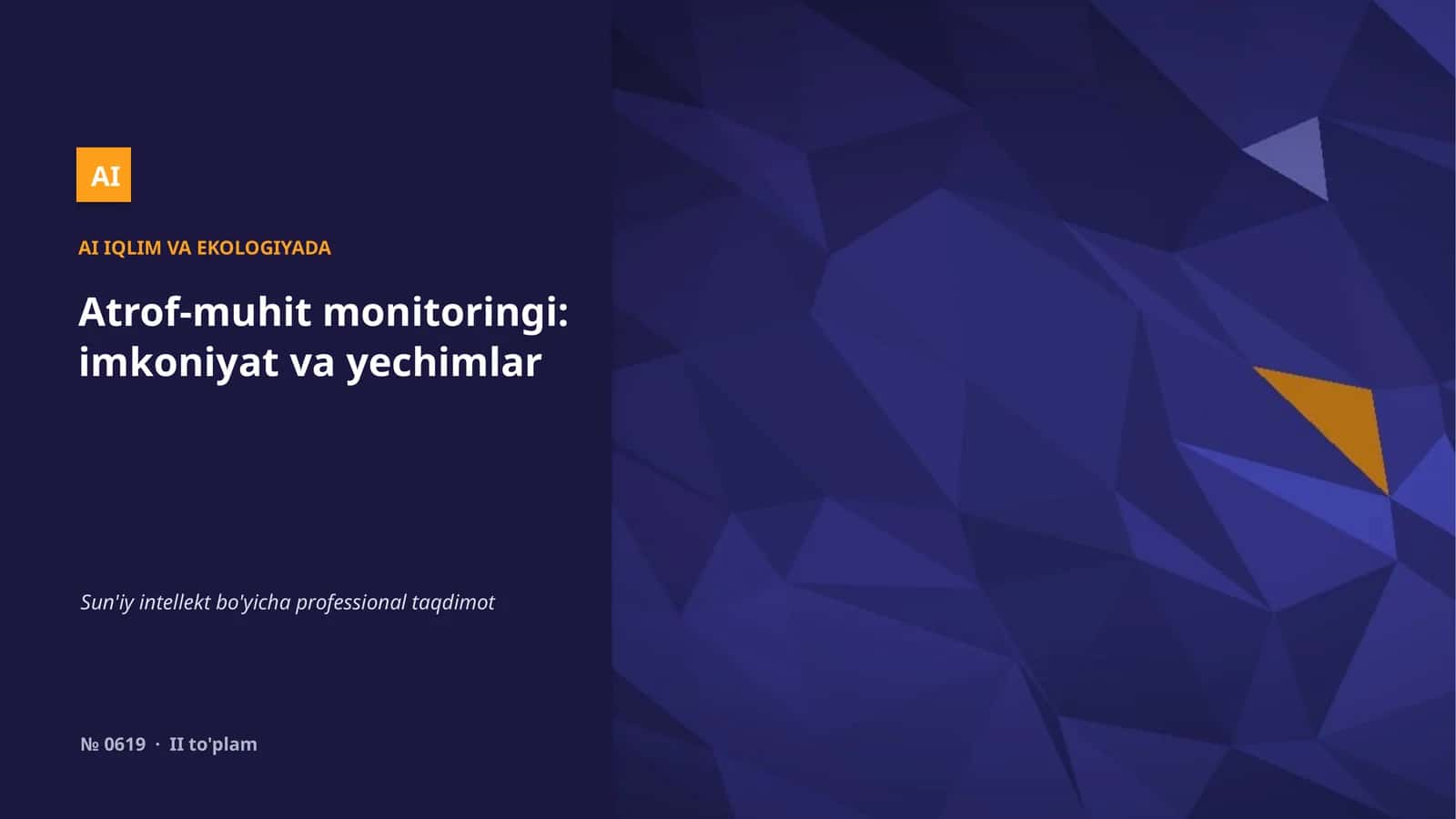 Iqlim va ekologiyada AI