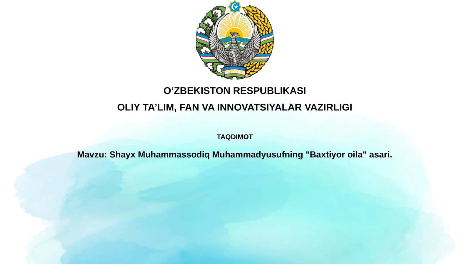 Baxtiyor oila
