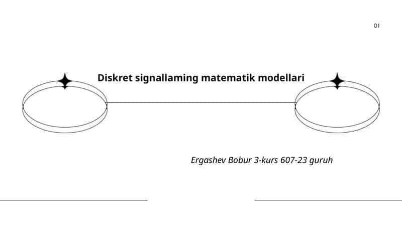 Diskret signallaming matematik modellari