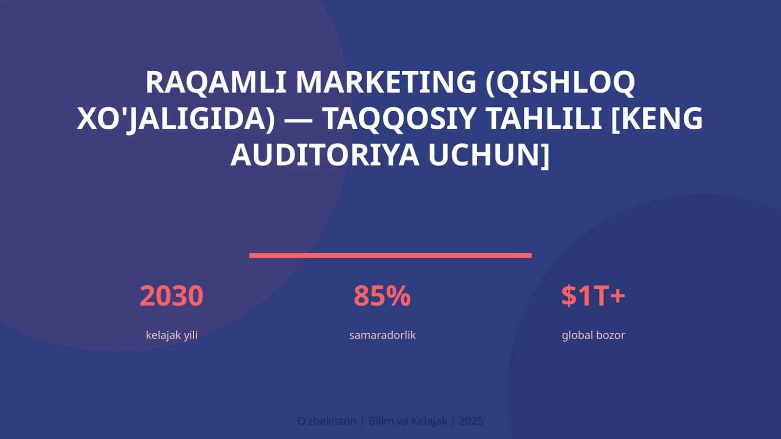 Raqamli marketing (qishloq xo'jaligida) — taqqosiy tahlili [keng auditoriya uchun]