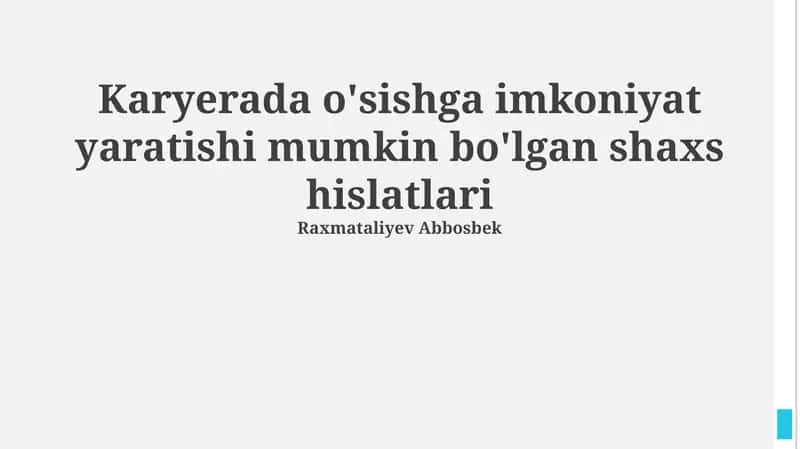 Liderlik Sifatlari