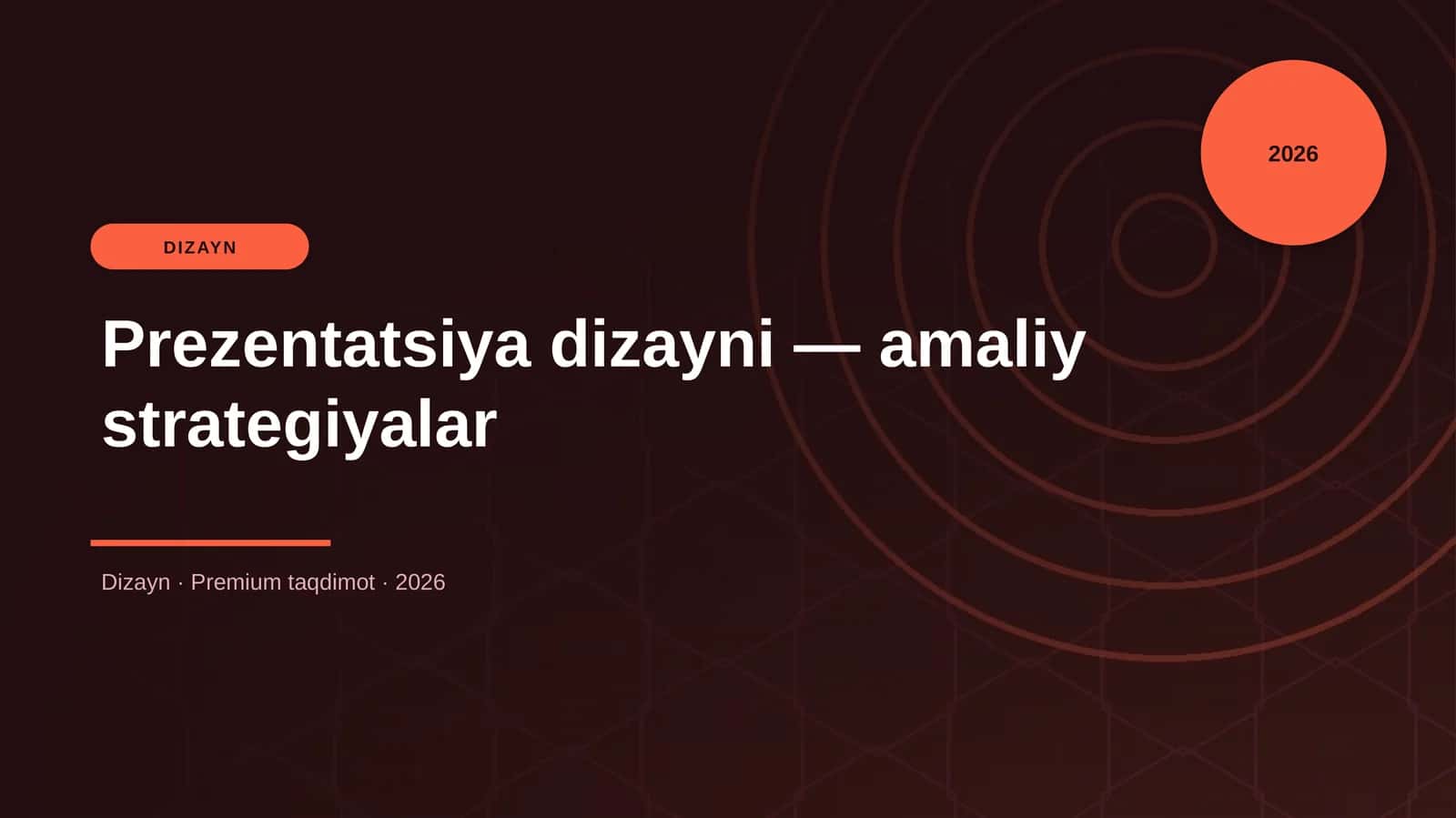 Prezentatsiya dizayni — amaliy strategiyalar