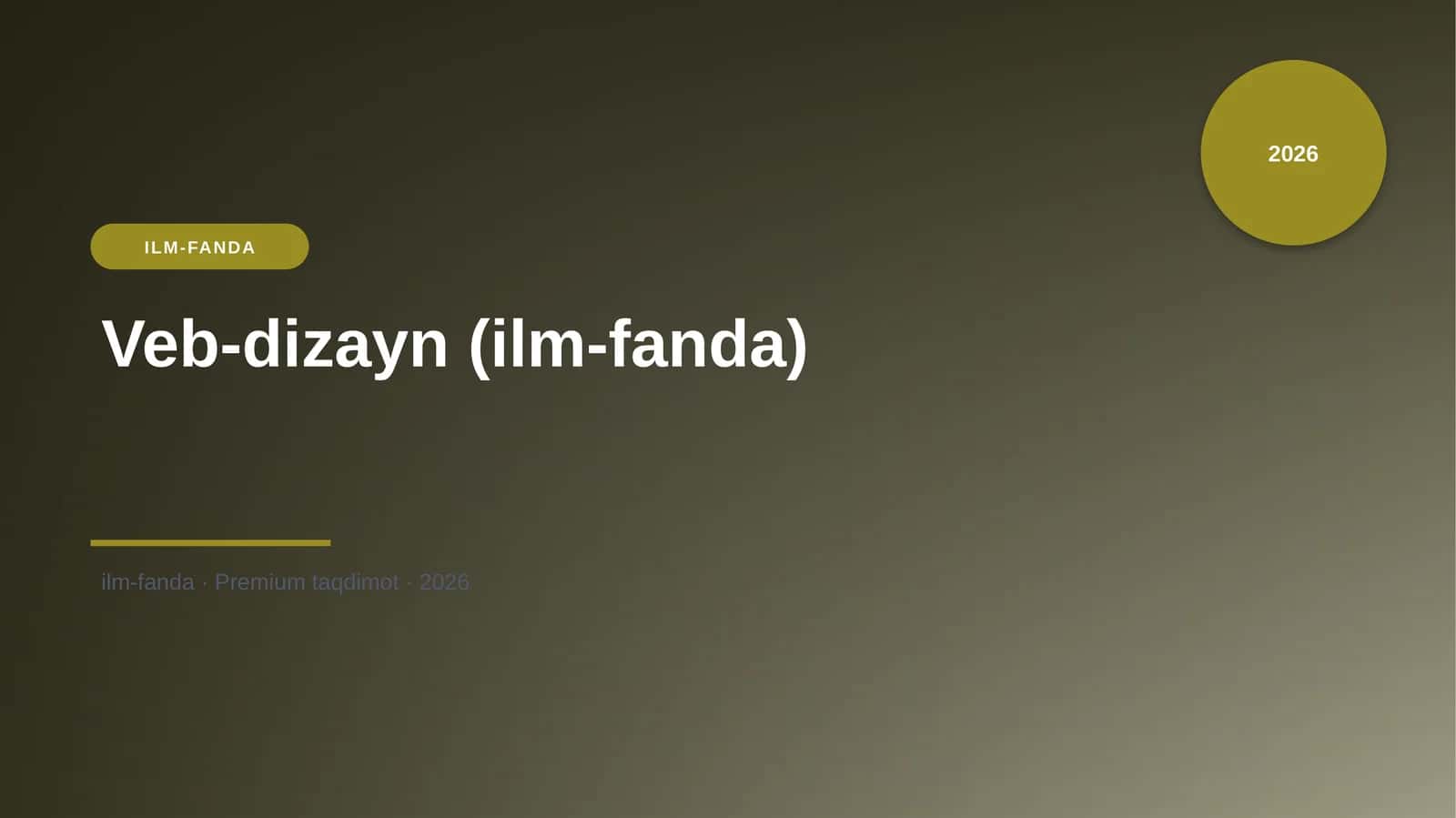 Veb-dizayn (ilm-fanda)