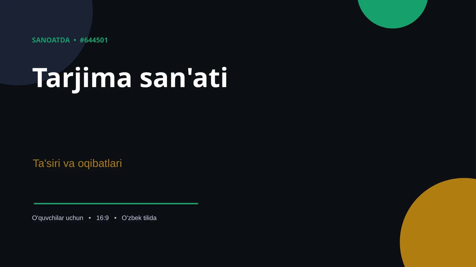 Tarjima san'ati