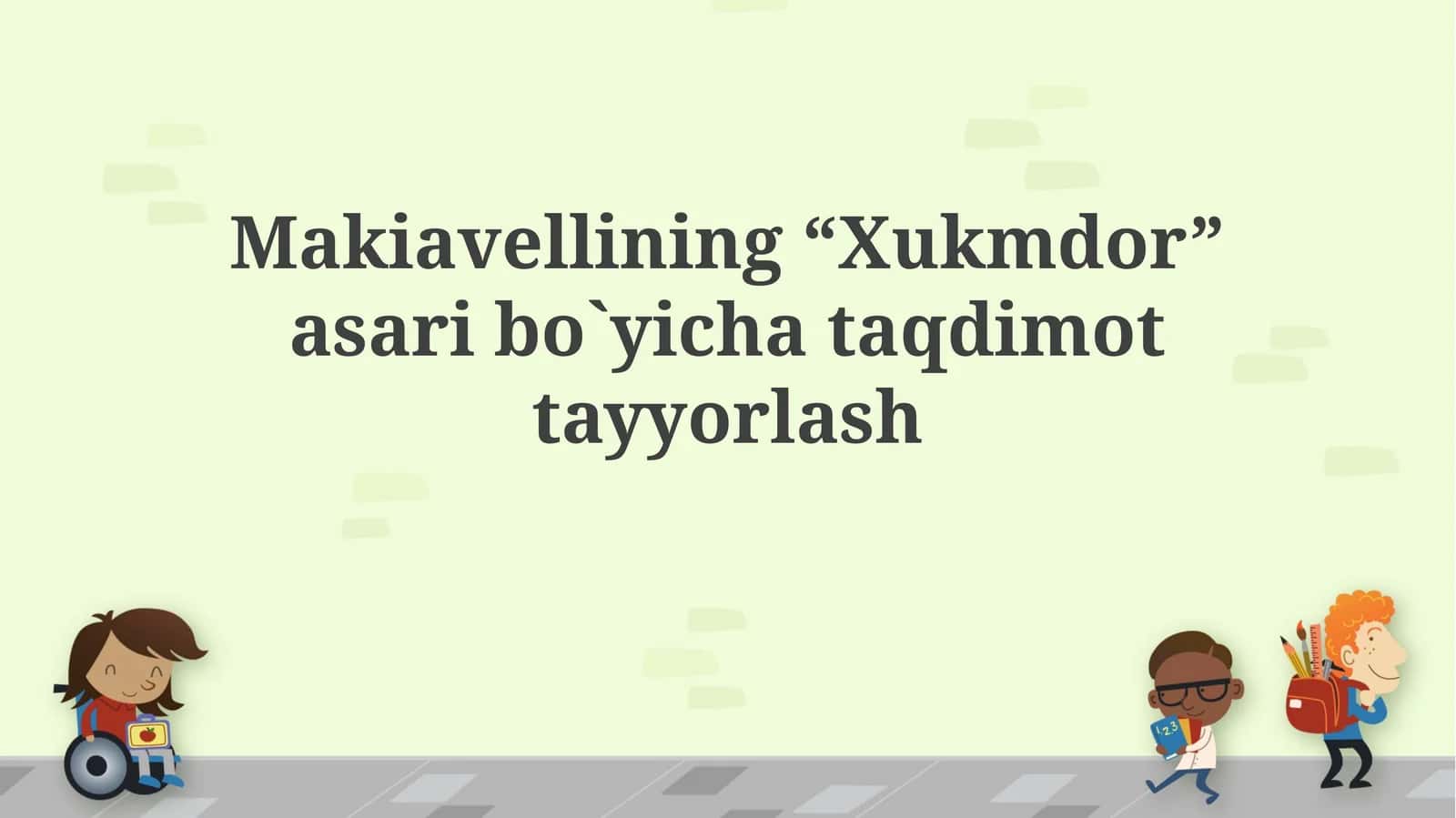Machiavellining "Shahzoda" asari: Kontekst va asosiy g‘oyalar
