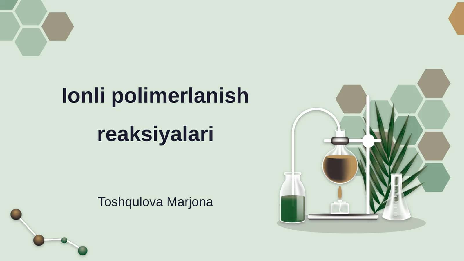 Ionli polimerlanish reaksiyalari