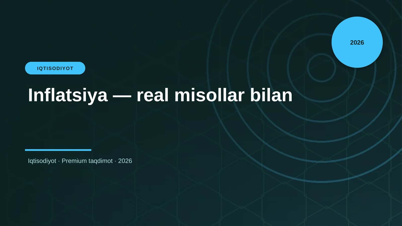 Inflatsiya — real misollar bilan