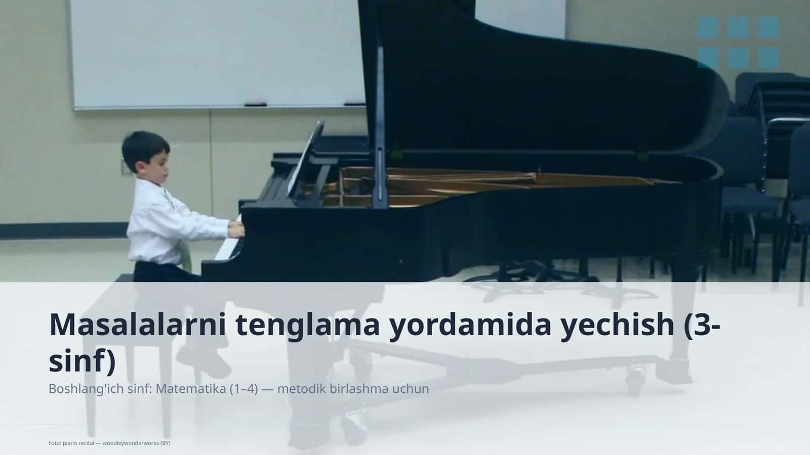 Masalalarni tenglama yordamida yechish (3-sinf)