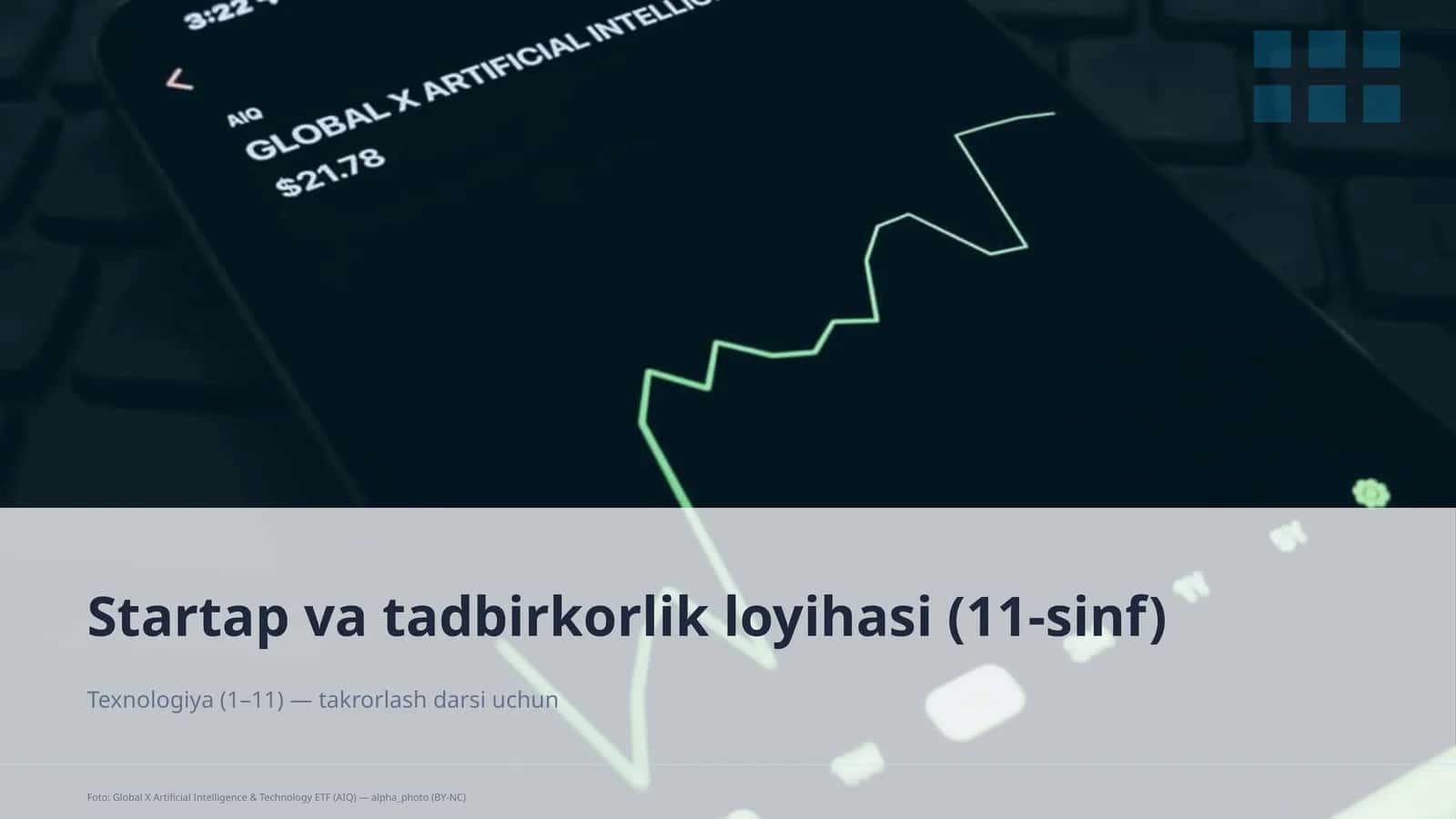 Startap va tadbirkorlik loyihasi (11-sinf)