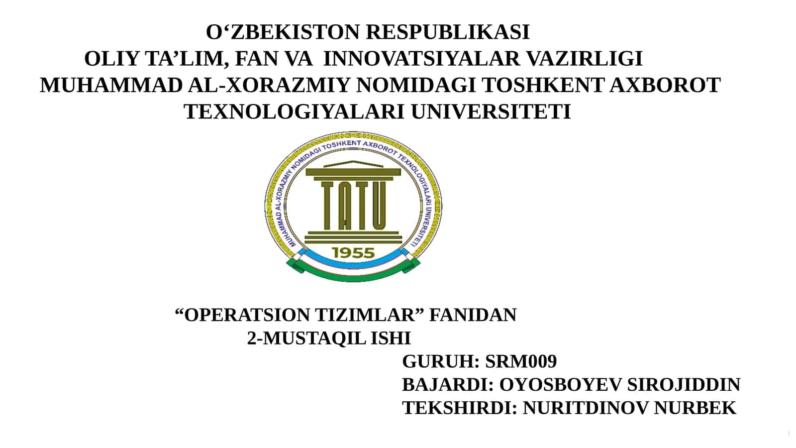 Tizim Fayllarining Buzilishi va Tiklash Mexanizmlari
