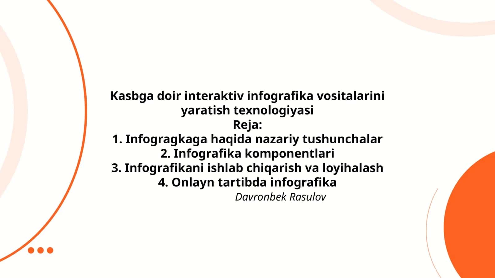 Kasbga doir interaktiv infografika vositalarini yaratish texnologiyasi