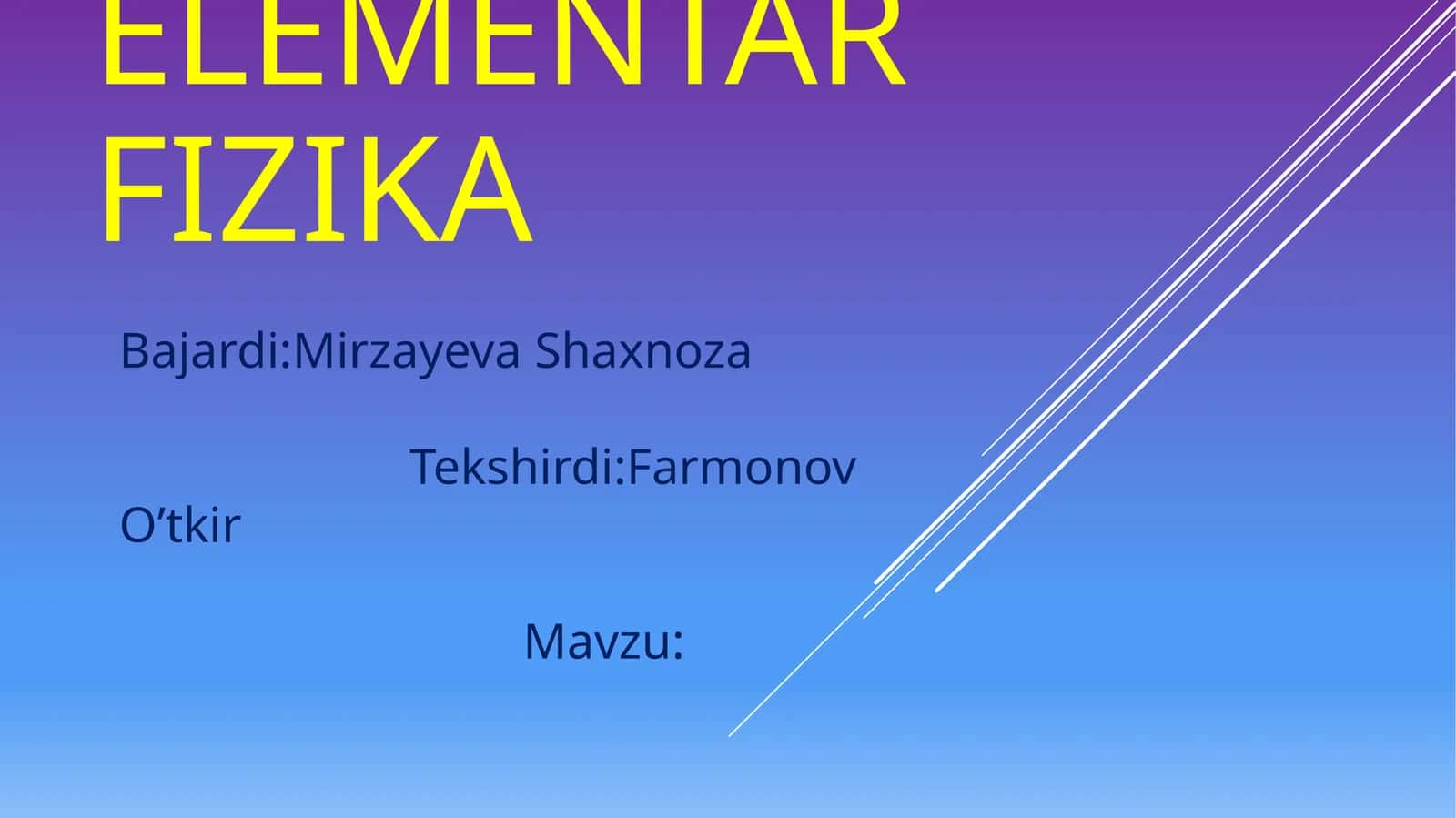 Elementarfizika