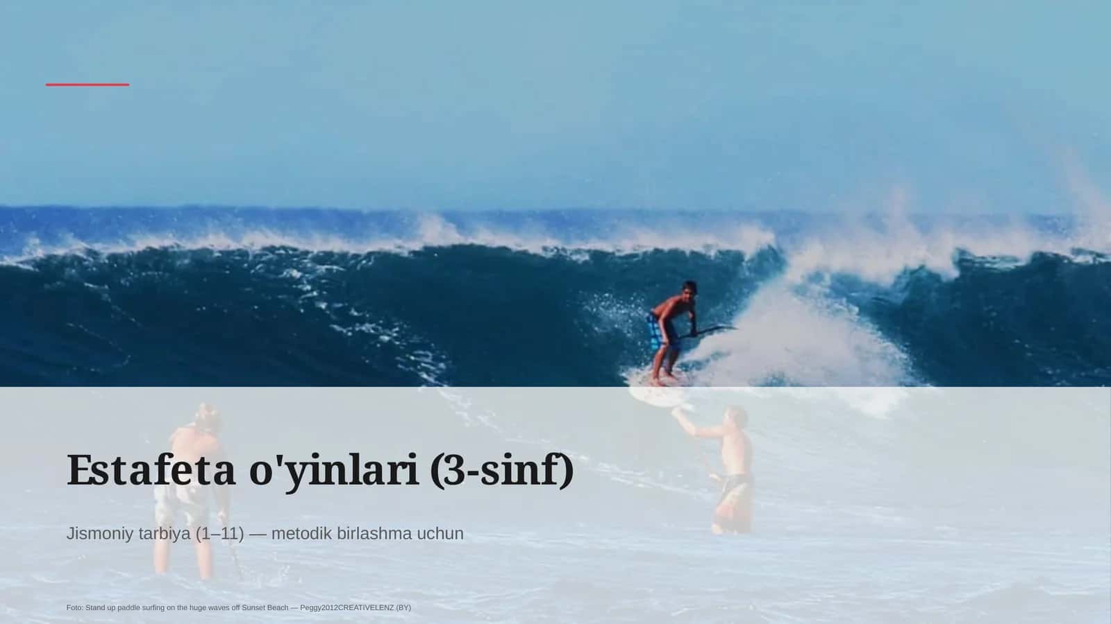 Estafeta o'yinlari (3-sinf)