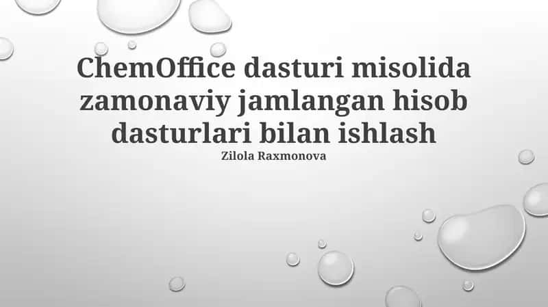ChemOffice dasturi