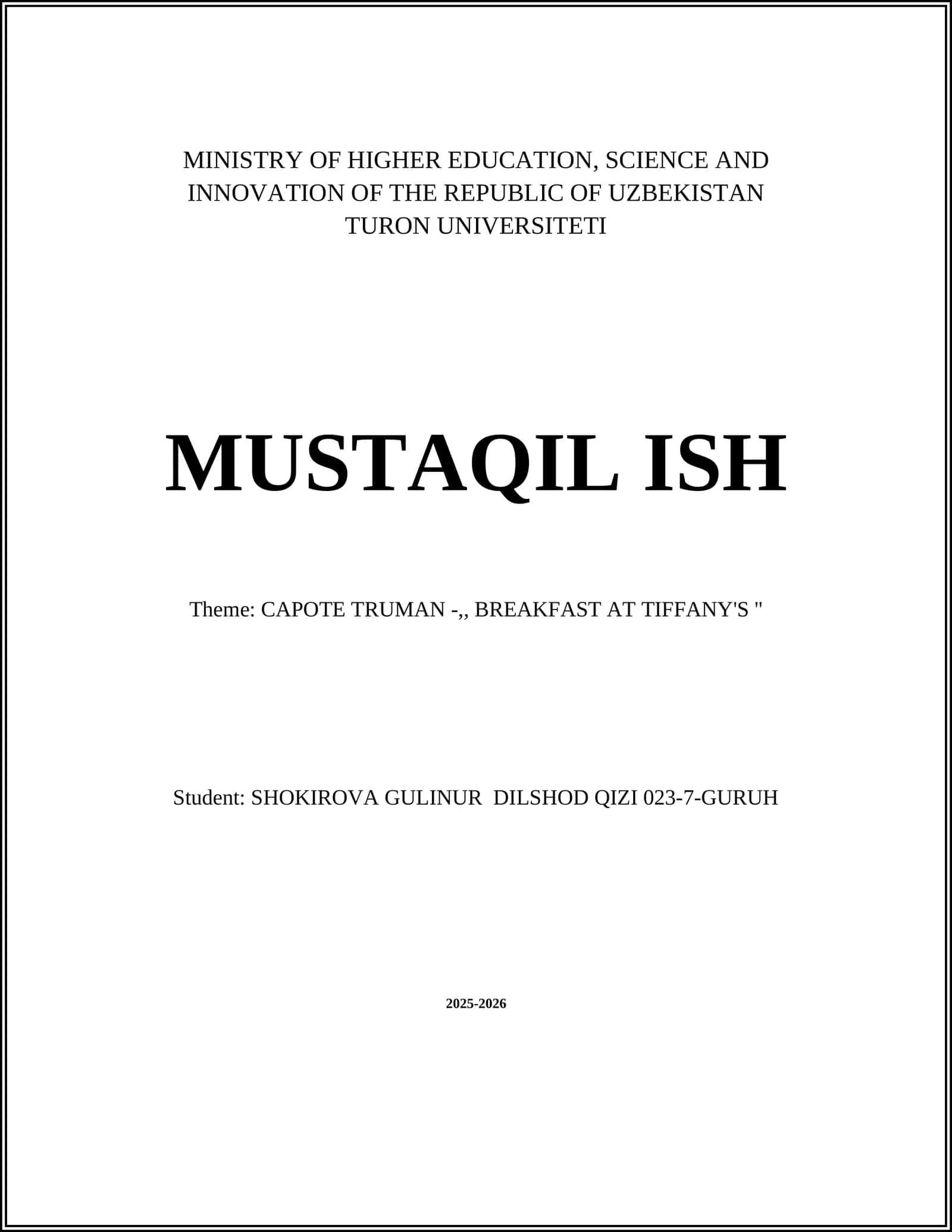 CAPOTE TRUMAN -,, BREAKFAST AT TIFFANY'S ''
