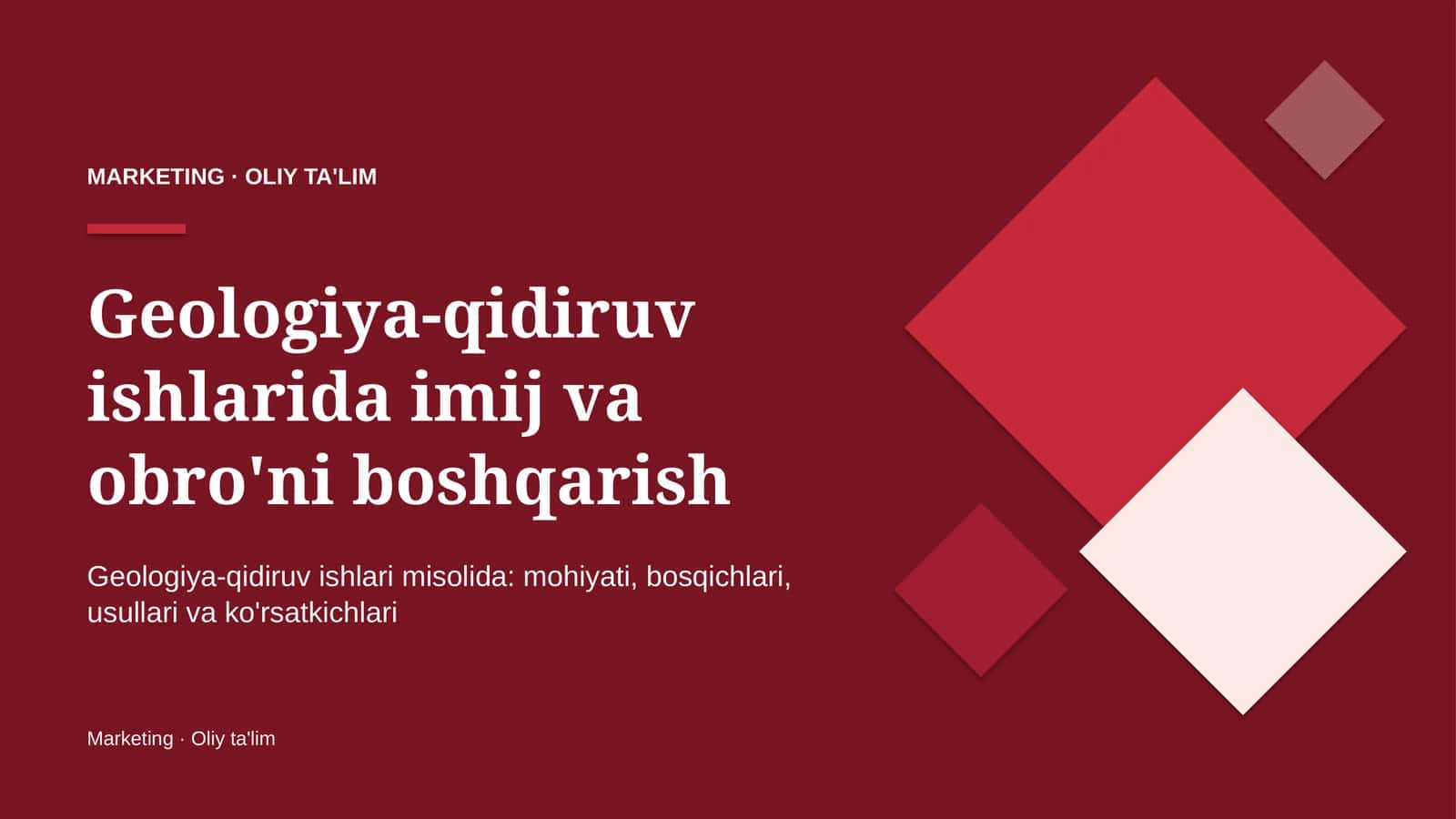 geologiya qidiruv ishlarida imij va obro'ni boshqarish 9883