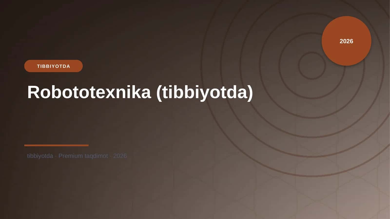Robototexnika (tibbiyotda)