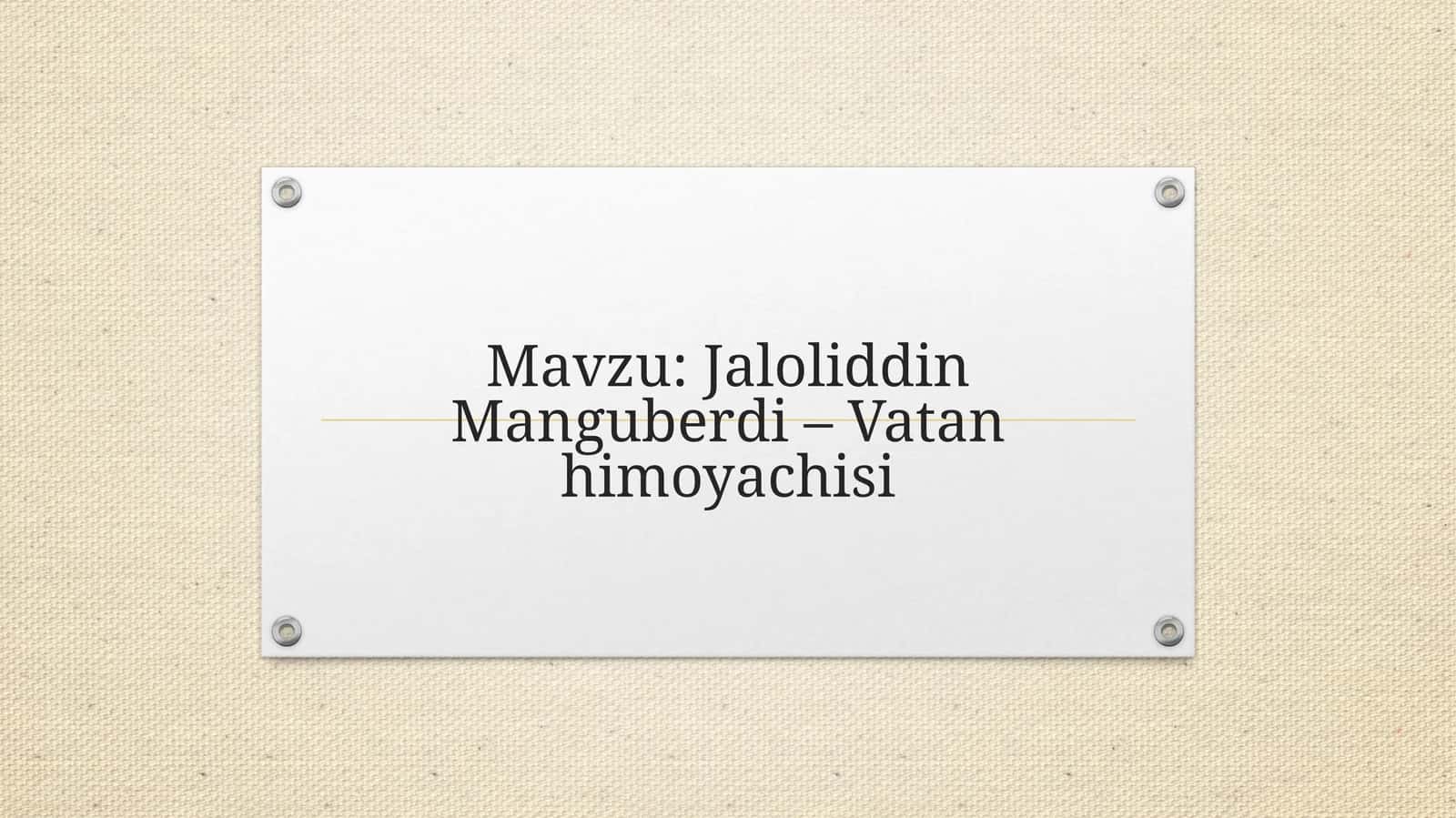 Vatan himoyachisi 1