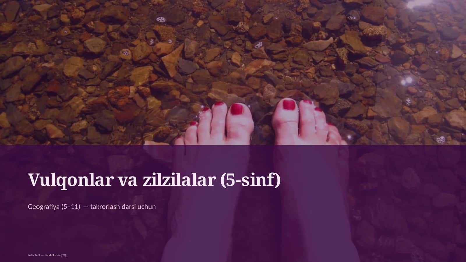 Vulqonlar va zilzilalar (5-sinf)