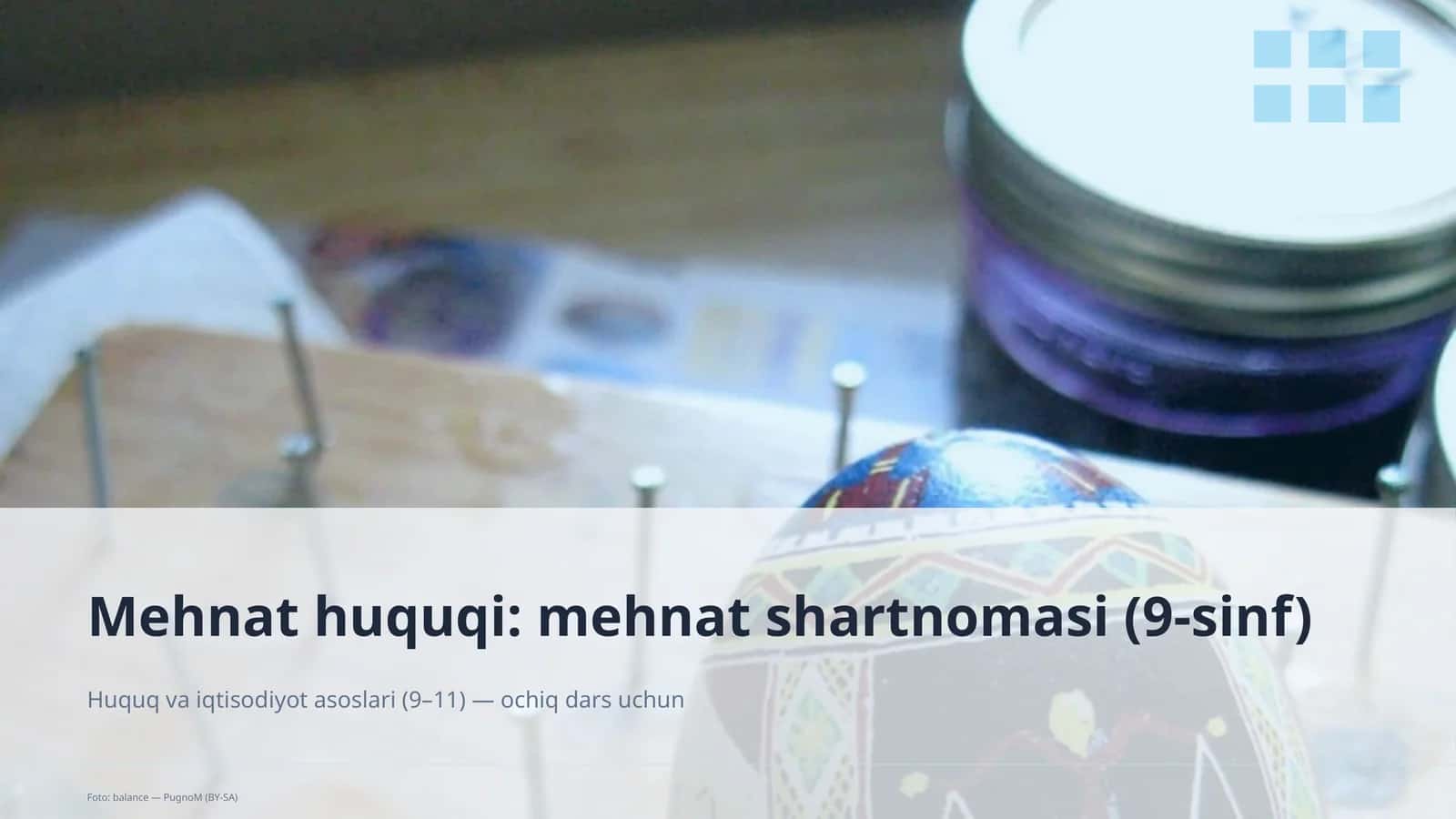 Mehnat huquqi: mehnat shartnomasi (9-sinf)