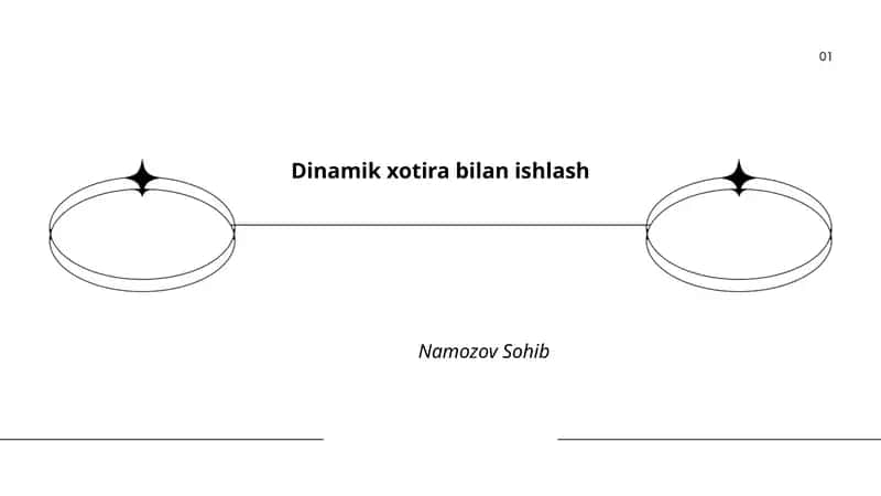 Dinamik xotira bilan ishlash