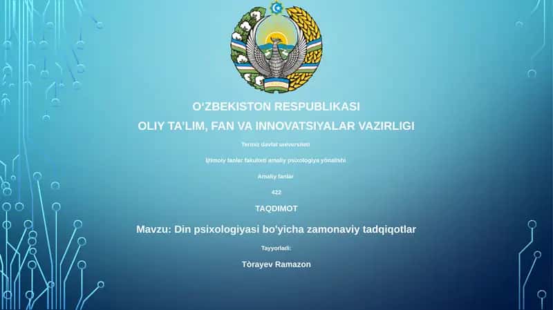 Din psixologiyasi bo'yicha zamonaviy tadqiqotlar