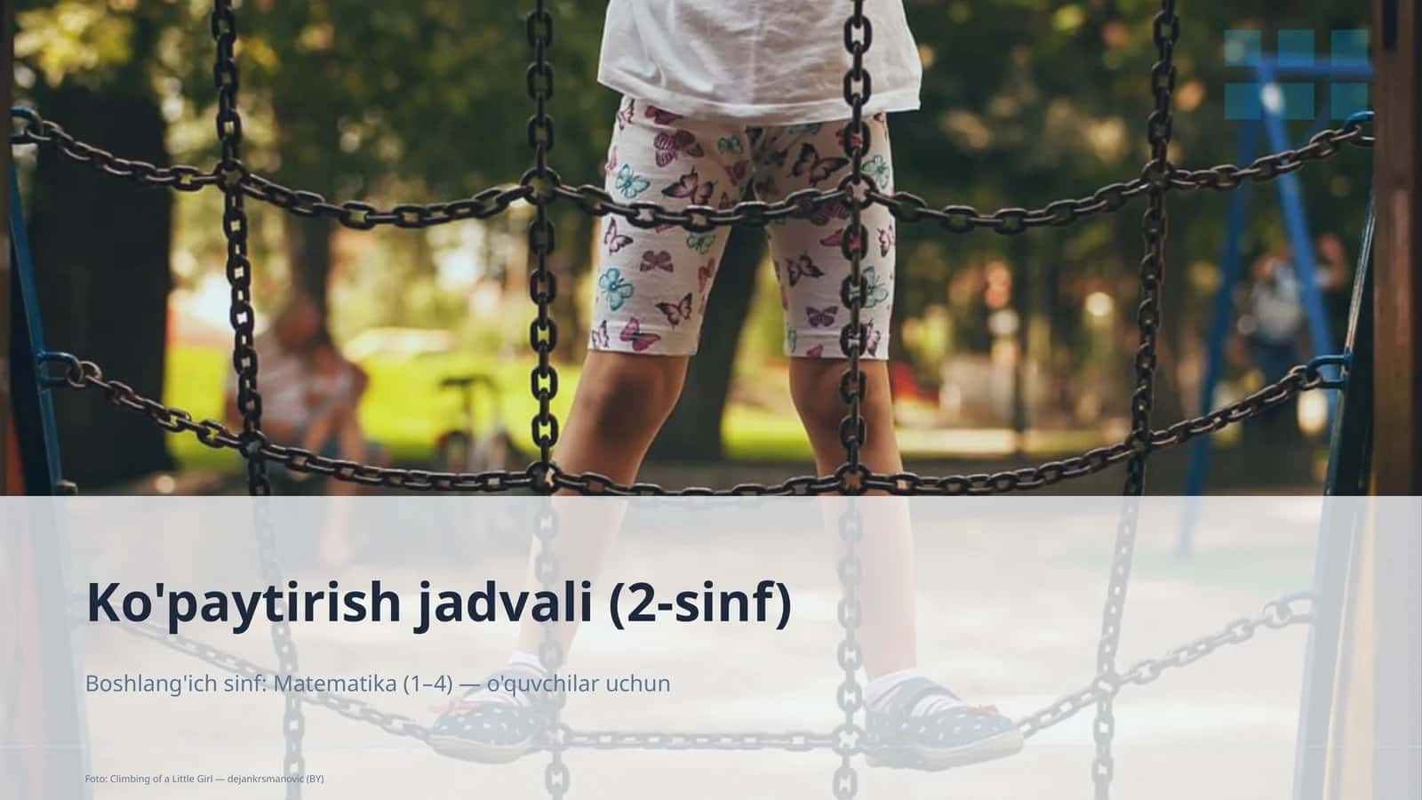Ko'paytirish jadvali (2-sinf)