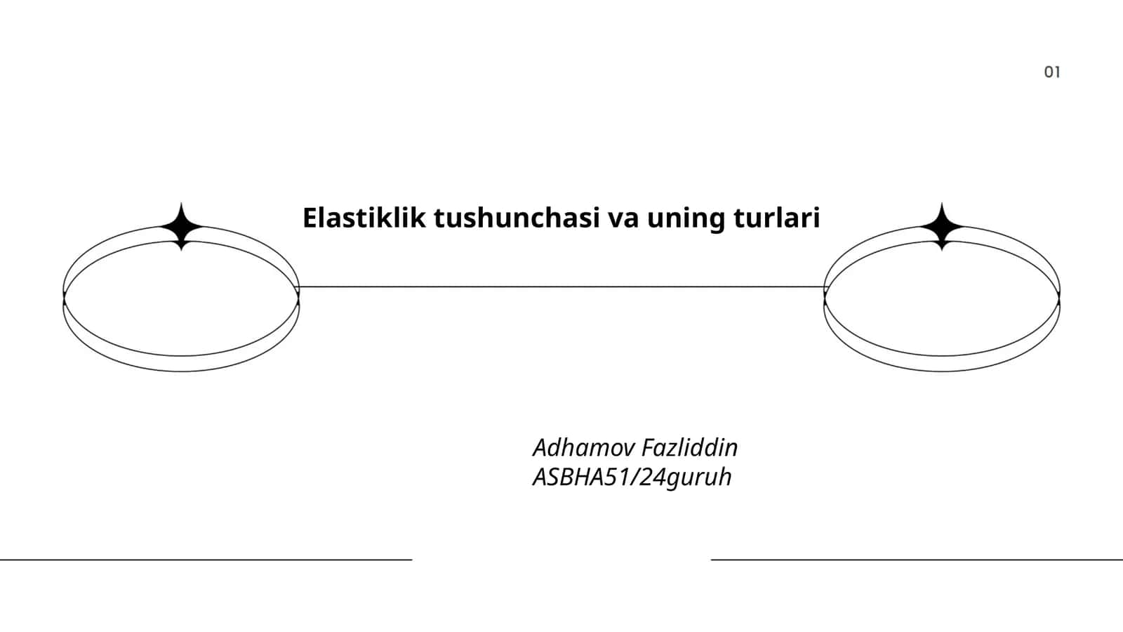 Elastiklik tushunchasi va uning turlari