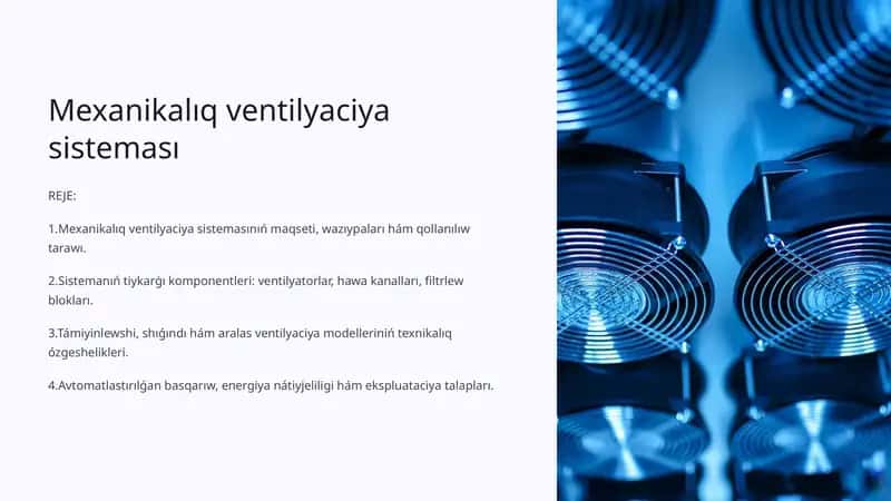 Mexanikalıq ventilyaciya sisteması